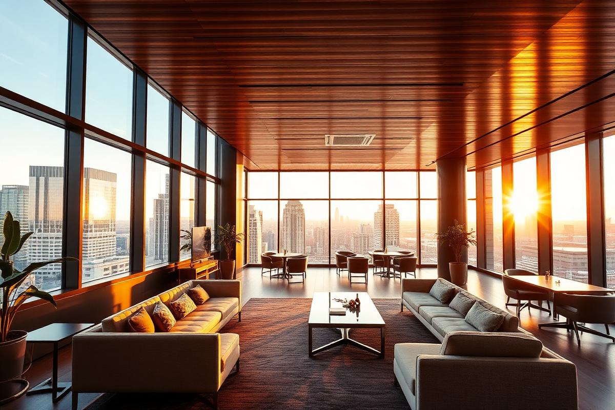Modern office lounge interior